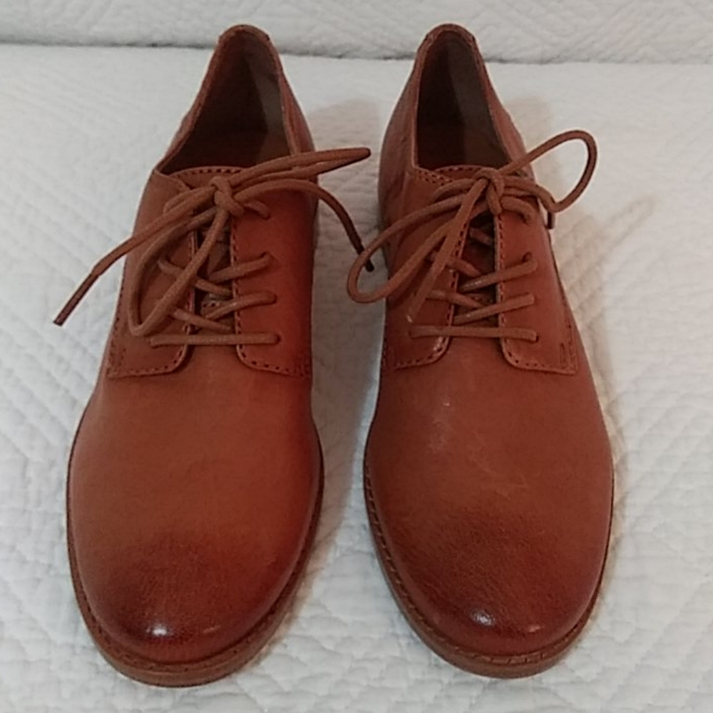 Frye Boots Lace Up Leather Oxford Loafers